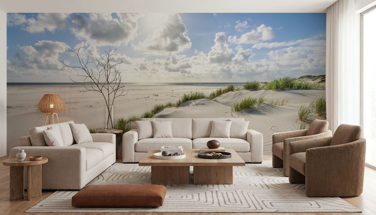 Kniepsand Beach Mural Wallpaper - room preview 02