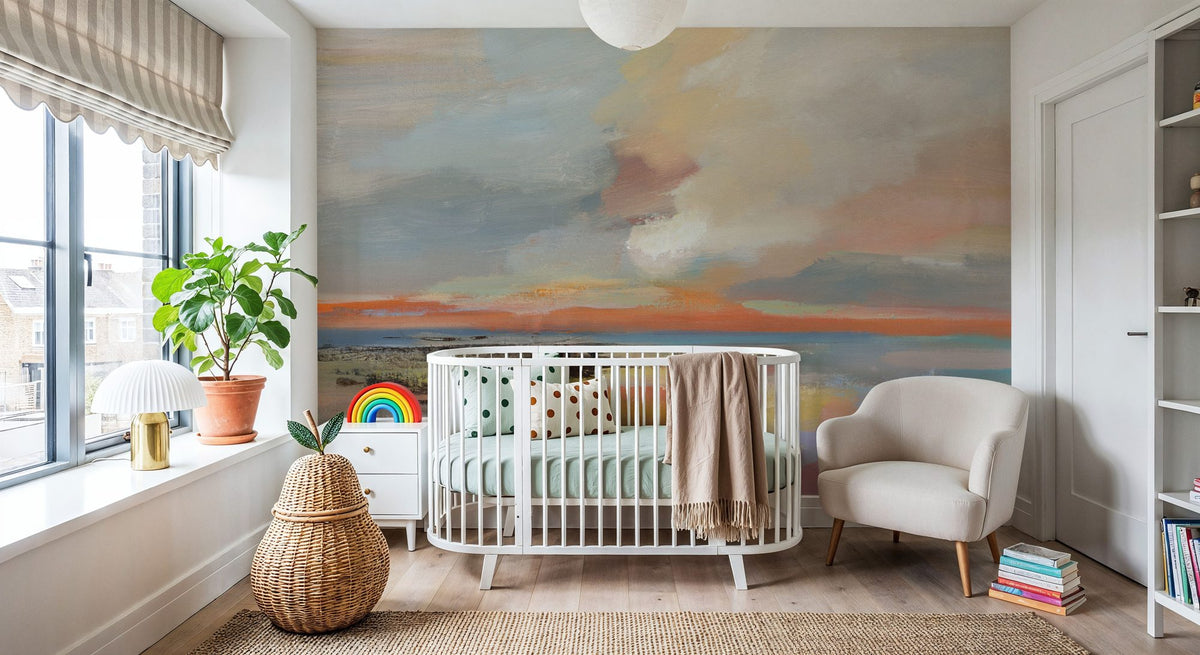 Sunrise Horizon Mural Wallpaper - room preview 02