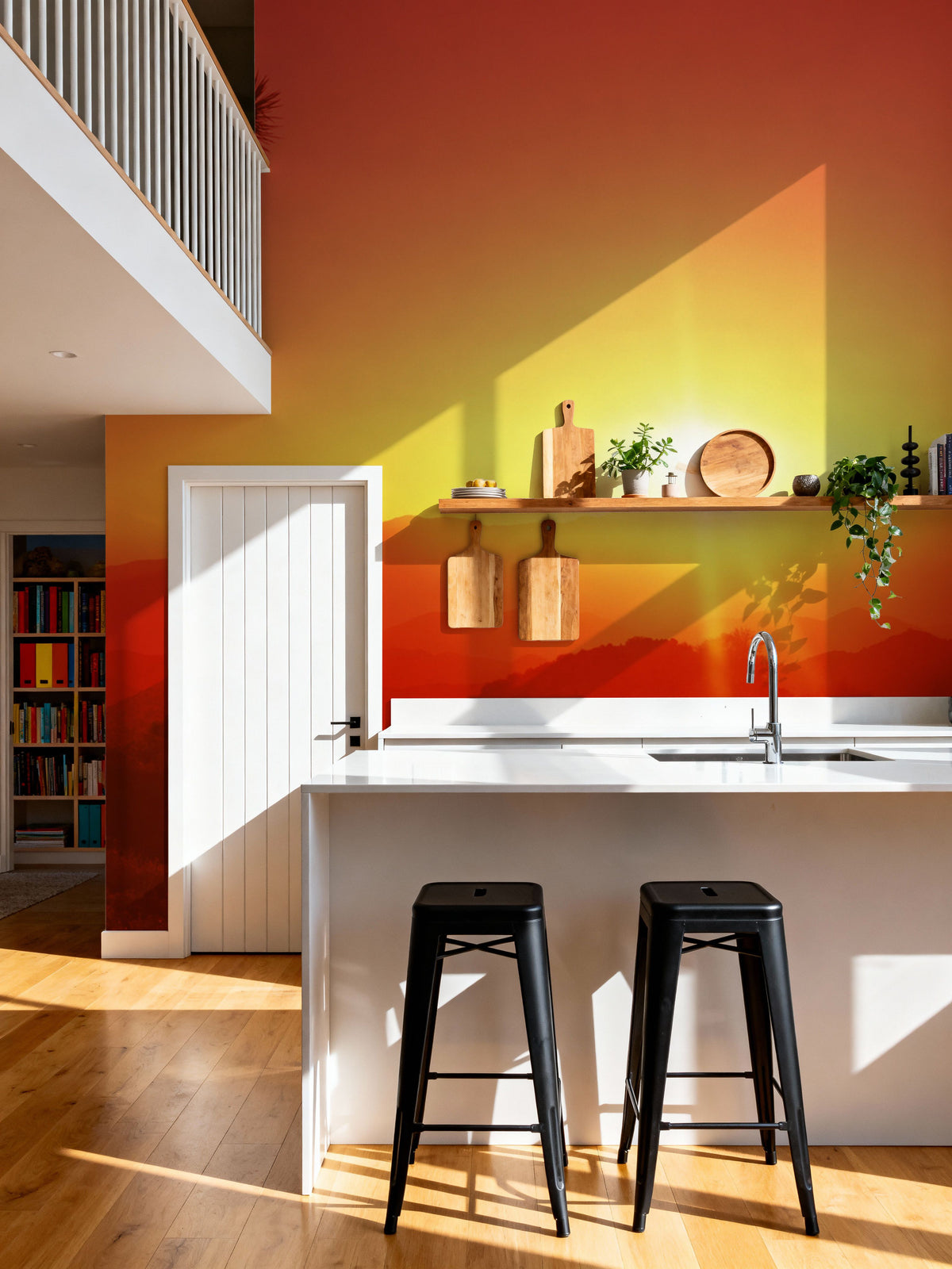 Desert Flame Joshua Tree Mural Wallpaper - room preview 02