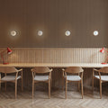 Tailor's Pin Stripe, Bear Brown Mural Wallpaper - room preview 02