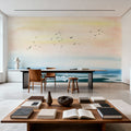 Sunset Shore Mural Wallpaper - room preview 02