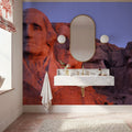 Mount Rushmore At Sunset Mural Wallpaper - room preview 02