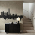 Suzhou China Skyline Concrete Mural Wallpaper - room preview 02