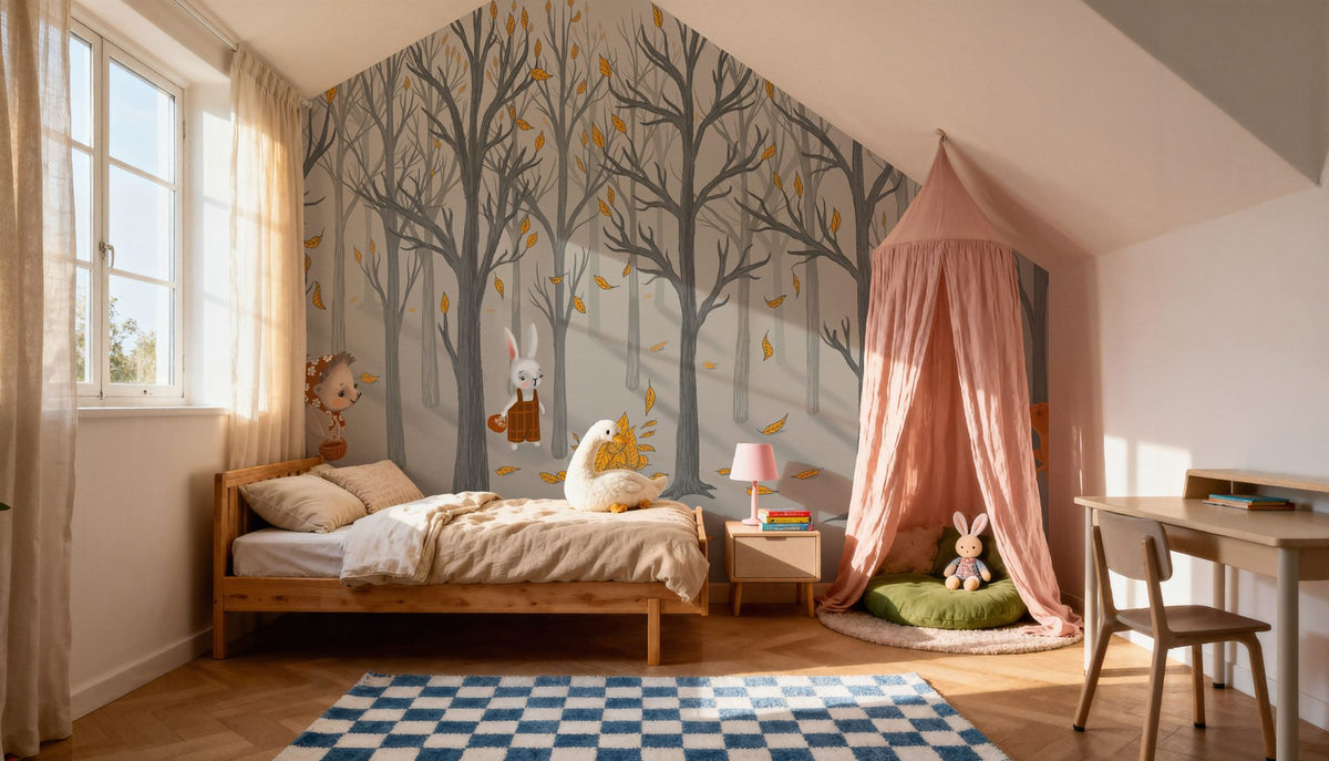Little Forest Stroll Mural Wallpaper - room preview 02