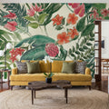 Jungle Vibes VI Leaves Mural Wallpaper - room preview 02