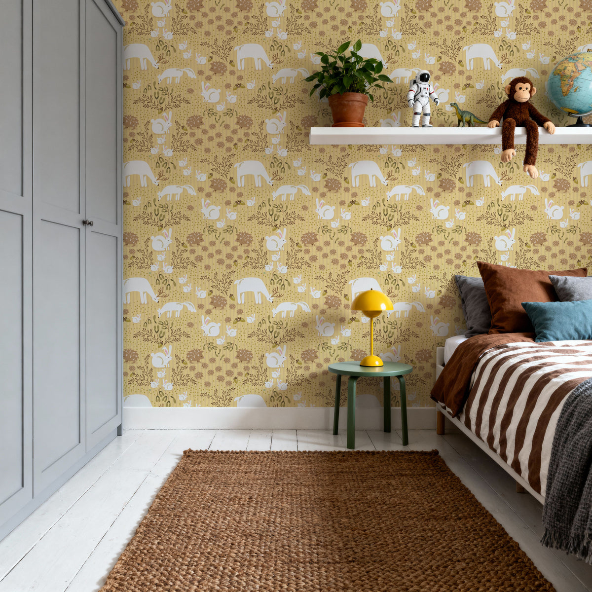 Welcome to the World, Sunflower Mural Wallpaper - room preview 02