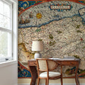 Old Map of Belgium, 1570 Mural Wallpaper - room preview 02