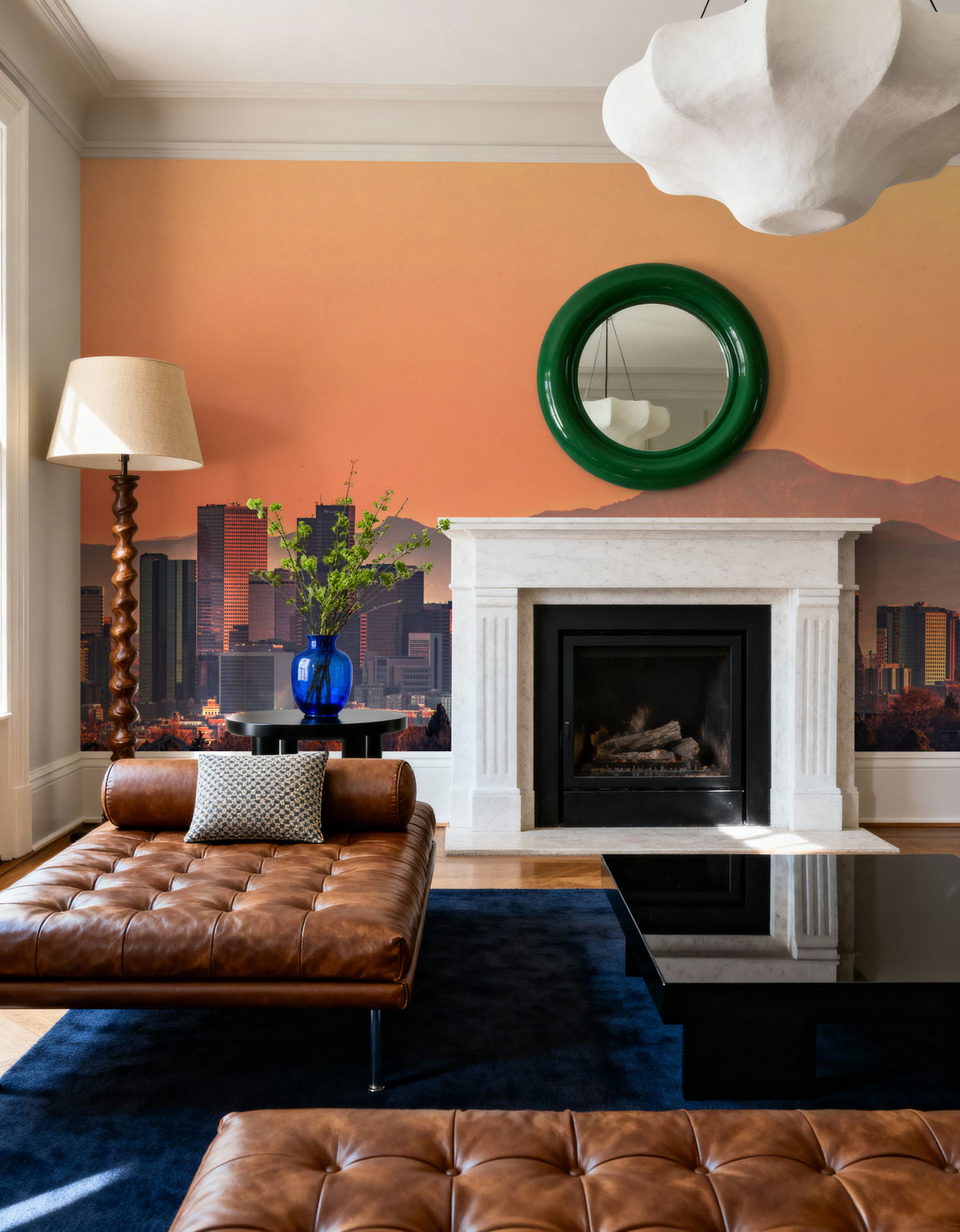 Denver Skyline Mural Wallpaper - room preview 02