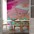 Pink Ocean Mural Wallpaper - room preview 02