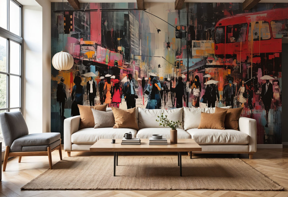Hello Oxford Street Mural Wallpaper - room preview 02