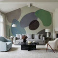 Lava Shapes, Purple Mural Wallpaper - room preview 02