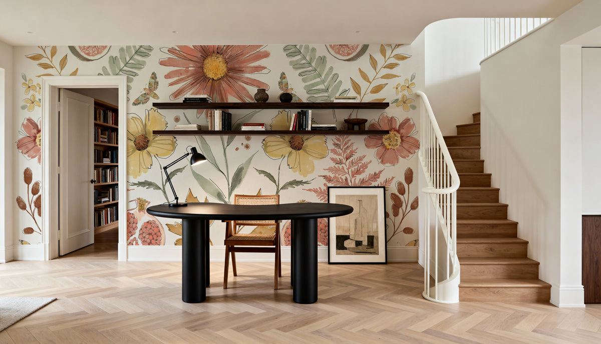 Full Bloom II Mural Wallpaper - room preview 02