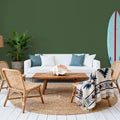 Faux Sand Stucco Finish, Moss Mural Wallpaper - room preview 02
