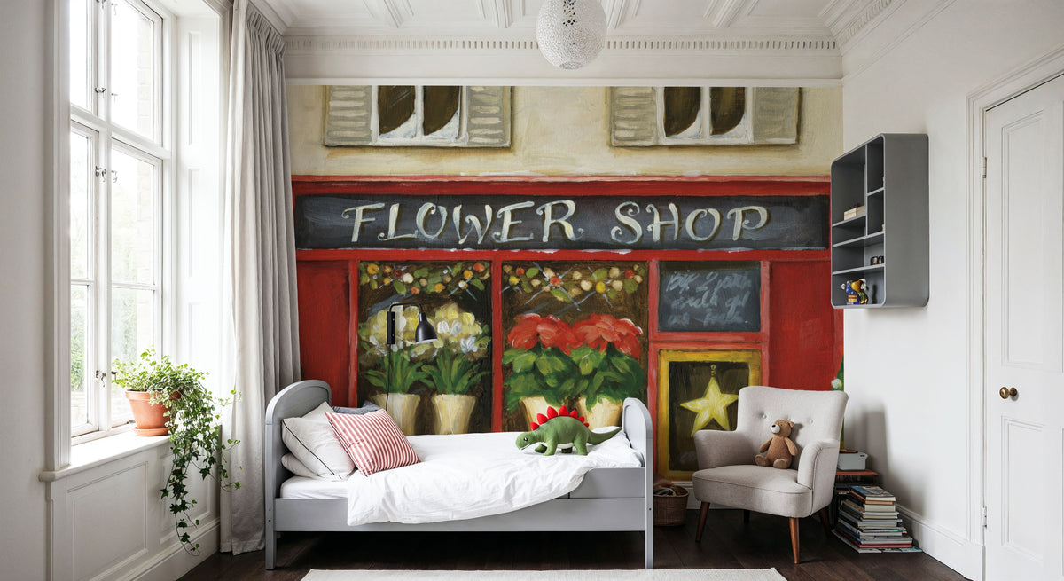 Winter Teddy Bears IV Mural Wallpaper - room preview 02