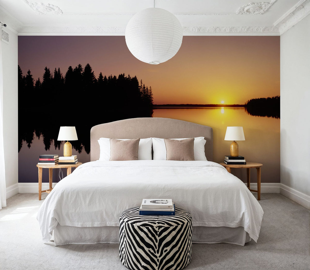 Twilight Reflection Mural Wallpaper - room preview 02