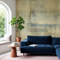 Texture Fields Yellow Mural Wallpaper - room preview 02