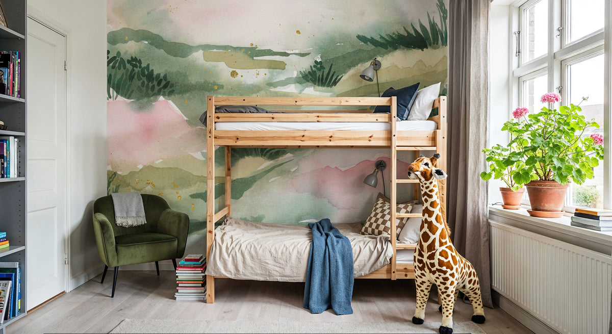 Midsummer Meadow V Mural Wallpaper - room preview 02