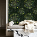 Mosses, Deep Green Mural Wallpaper - room preview 02