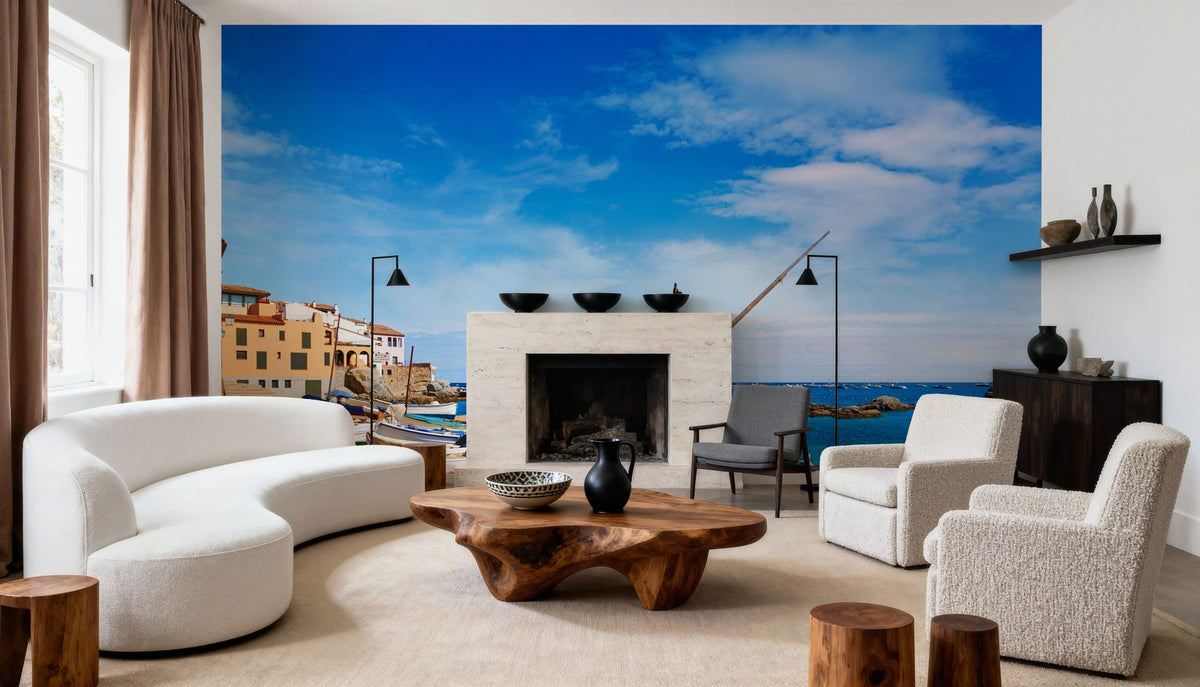 Parafrugell Beach Mural Wallpaper - room preview 02