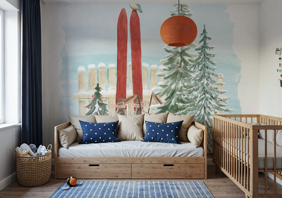Winter Stroll IV Mural Wallpaper - room preview 02