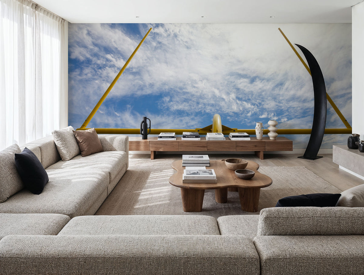 Field Goal Mural Wallpaper - room preview 02