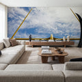 Field Goal Mural Wallpaper - room preview 02