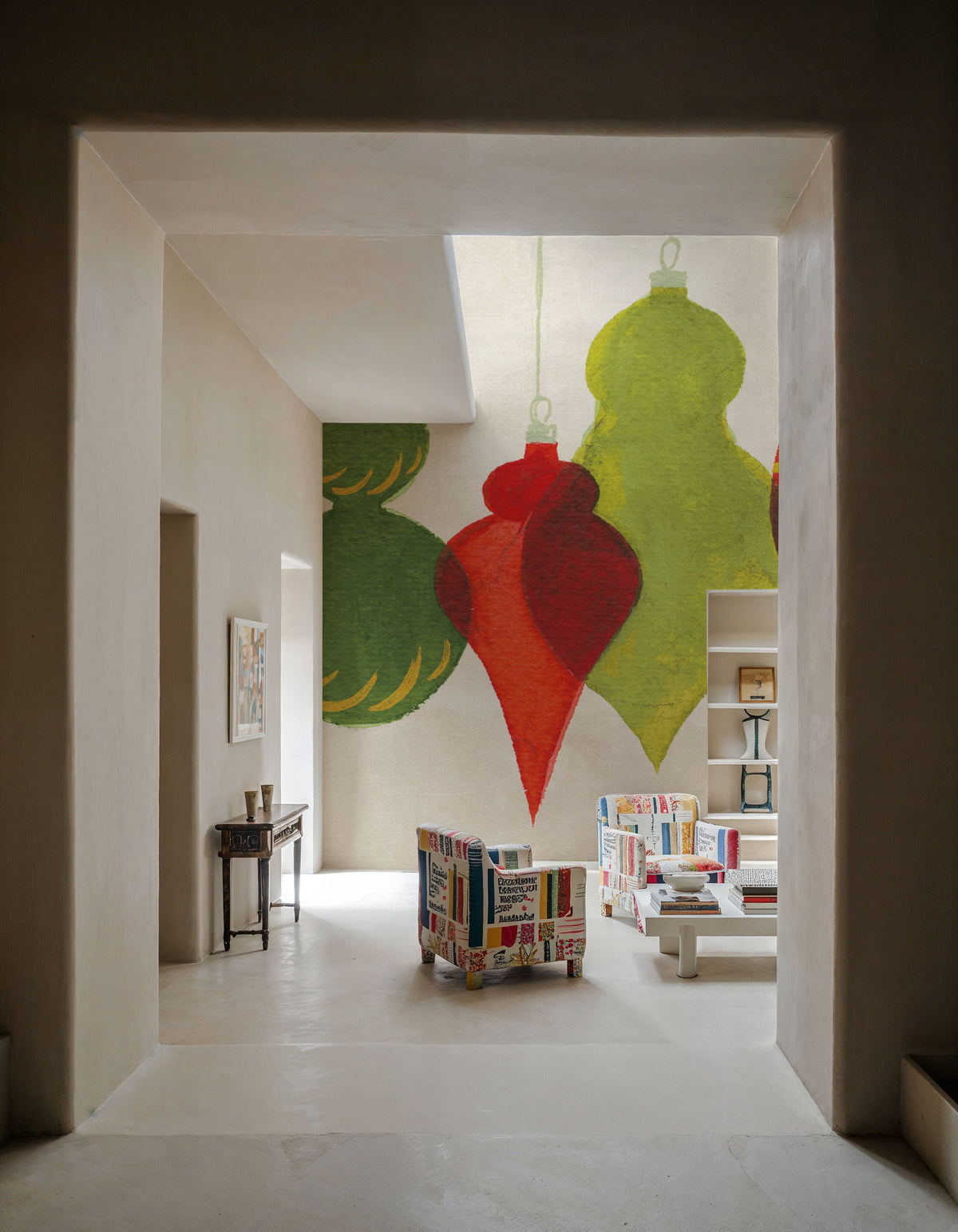 Festive Decorations Ornaments Mural Wallpaper - room preview 02