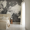 World Map Cities - Olson Mural Wallpaper - room preview 02