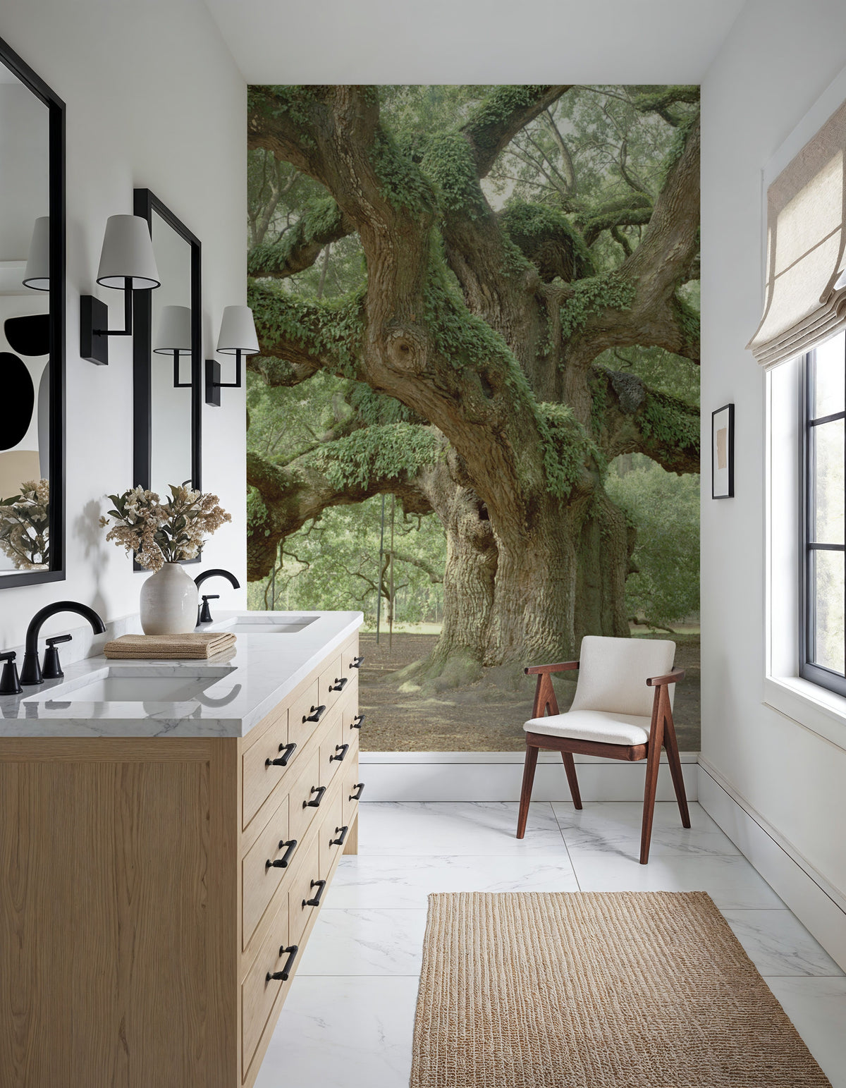 Angel Oak Tree Mural Wallpaper - room preview 02