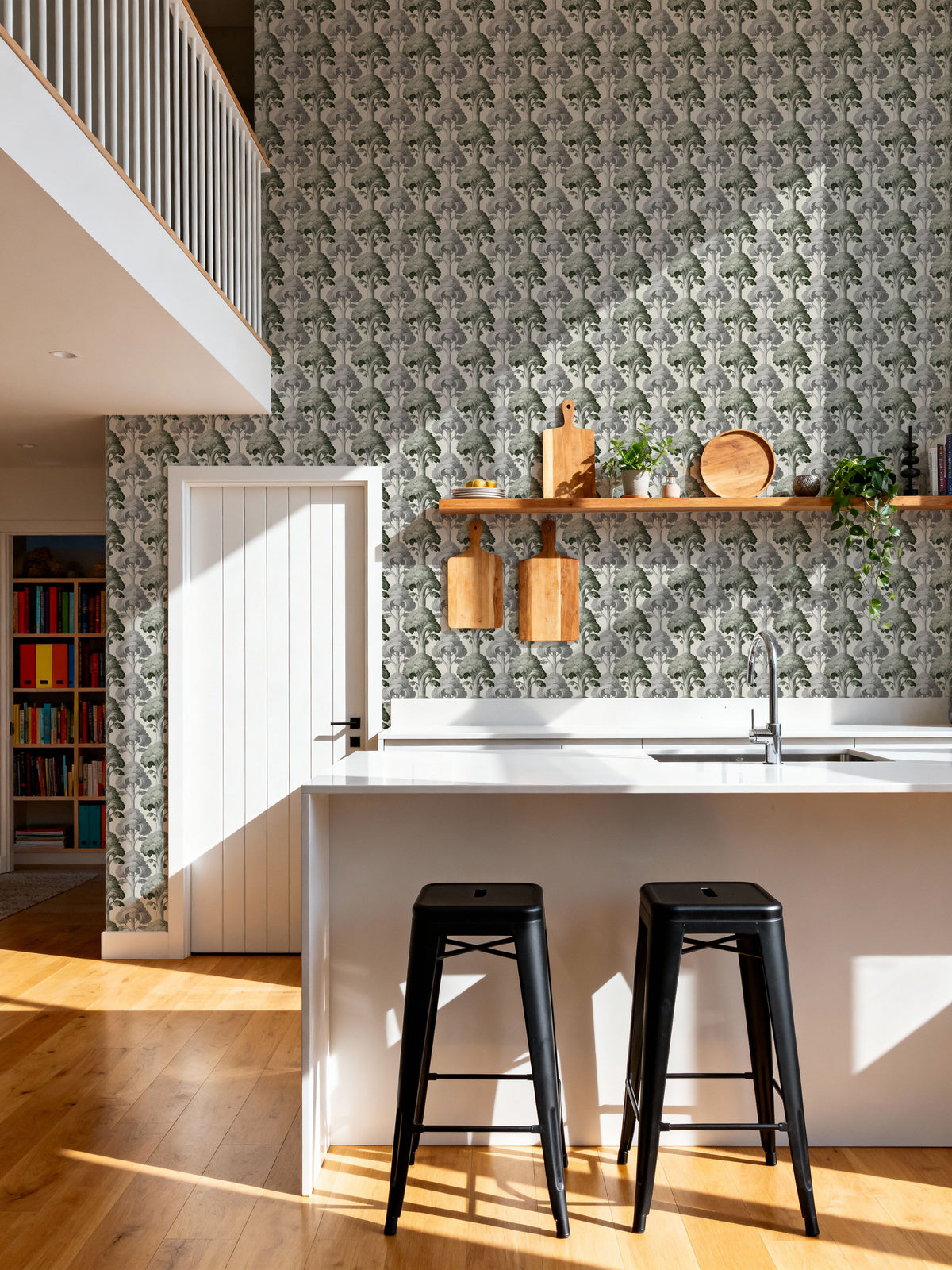 Eat Your Greens, Pine Green Mural Wallpaper - room preview 02