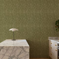 Woodland Drops Green Mural Wallpaper - room preview 02