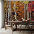 Autumn Aspen Grove Mural Wallpaper - room preview 02