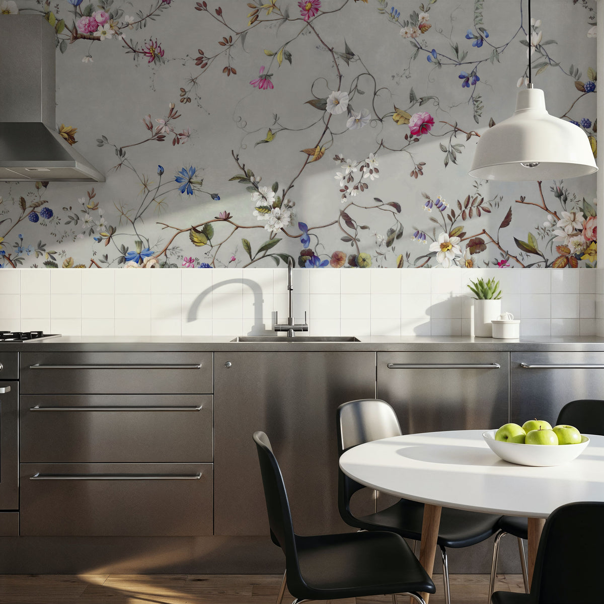 Floral Heaven, Vibrant Mural Wallpaper - room preview 02