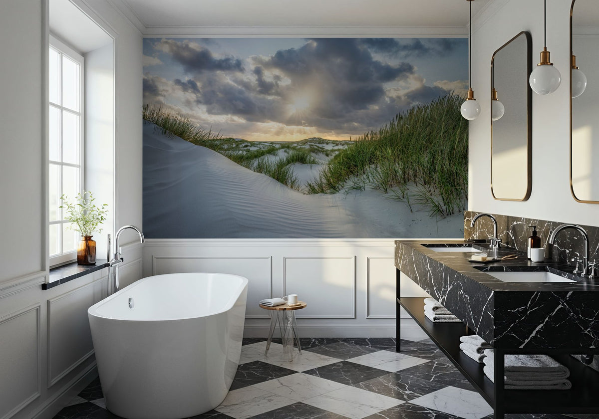 Hide and Seek Beach Mural Wallpaper - room preview 02
