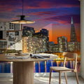 SF Skyline Mural Wallpaper - room preview 02