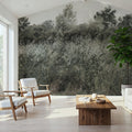 Meadow Whisper, Pine Green Mural Wallpaper - room preview 02