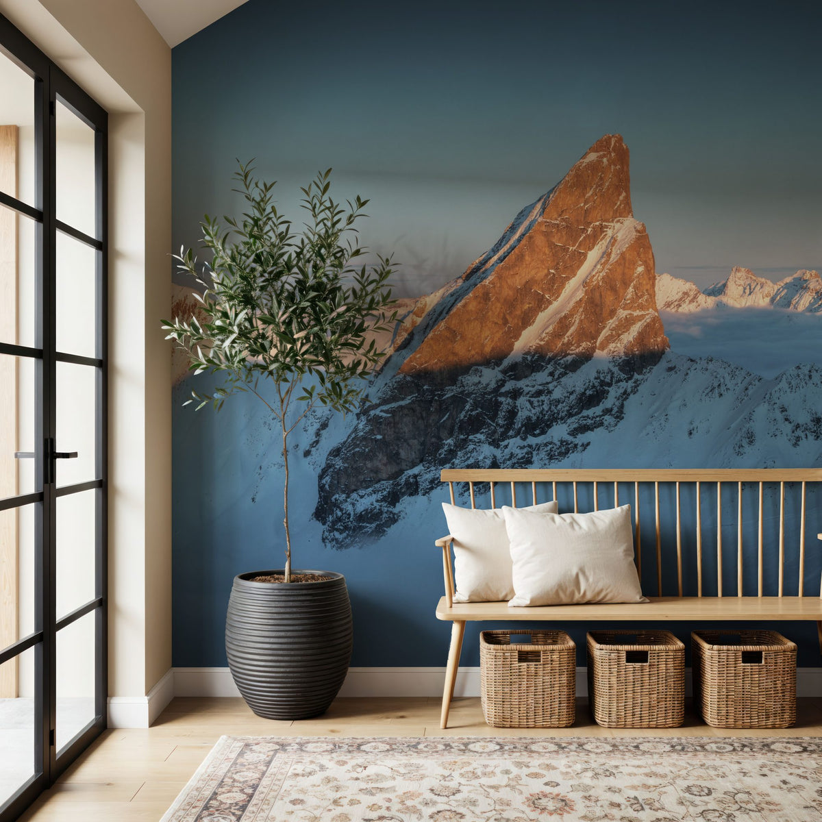 Peak Sunset Mural Wallpaper - room preview 02