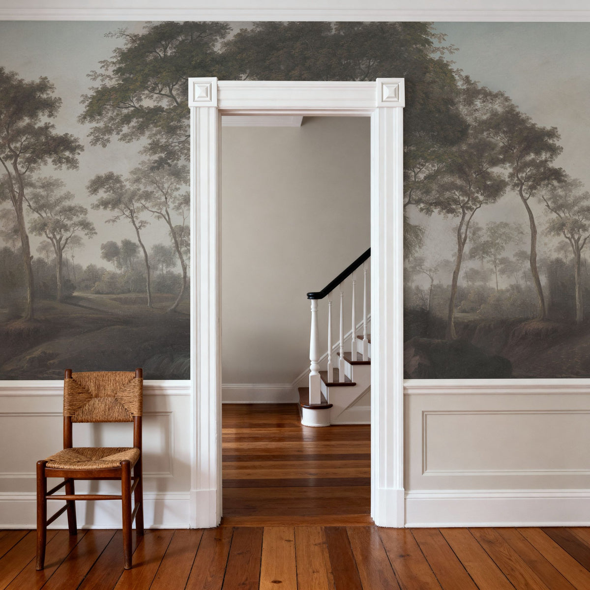 Woodland Brook, Vintage Mural Wallpaper - room preview 02