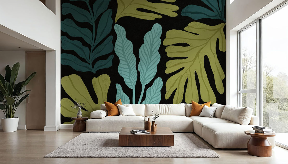 Plant Toss IV Mural Wallpaper - room preview 02