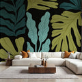 Plant Toss IV Mural Wallpaper - room preview 02