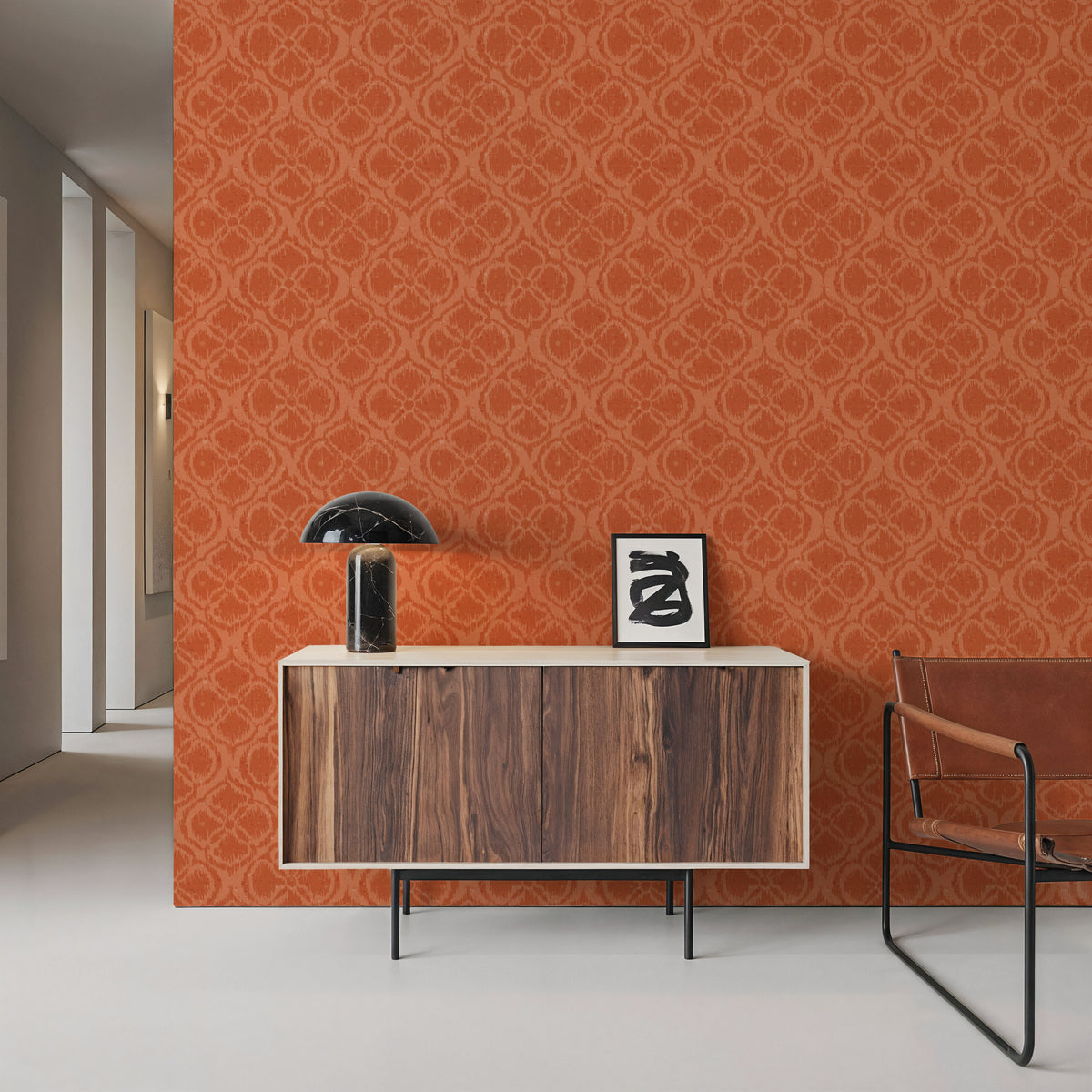 Harvest Slice Orange Mural Wallpaper - room preview 02