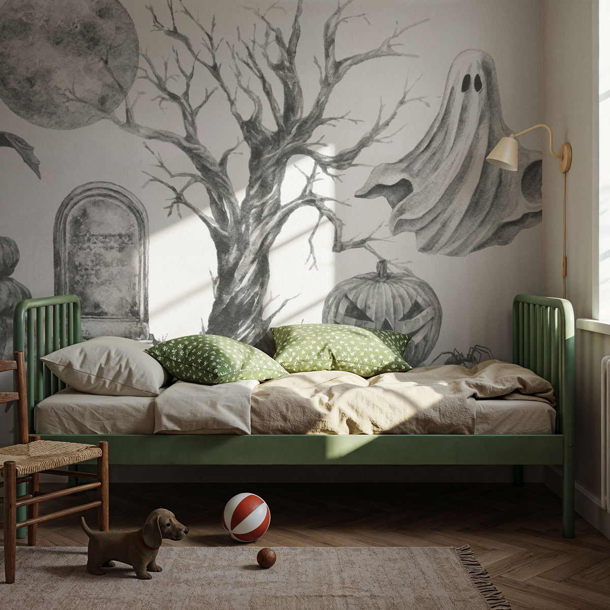 Spooky Halloween II Mural Wallpaper - room preview 02