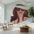 Beach Girl II Mural Wallpaper - room preview 02