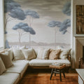 Verdant Horizon, Glacier Blue Mural Wallpaper - room preview 02