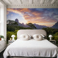 Sunset Over Moorea Island Mural Wallpaper - room preview 02