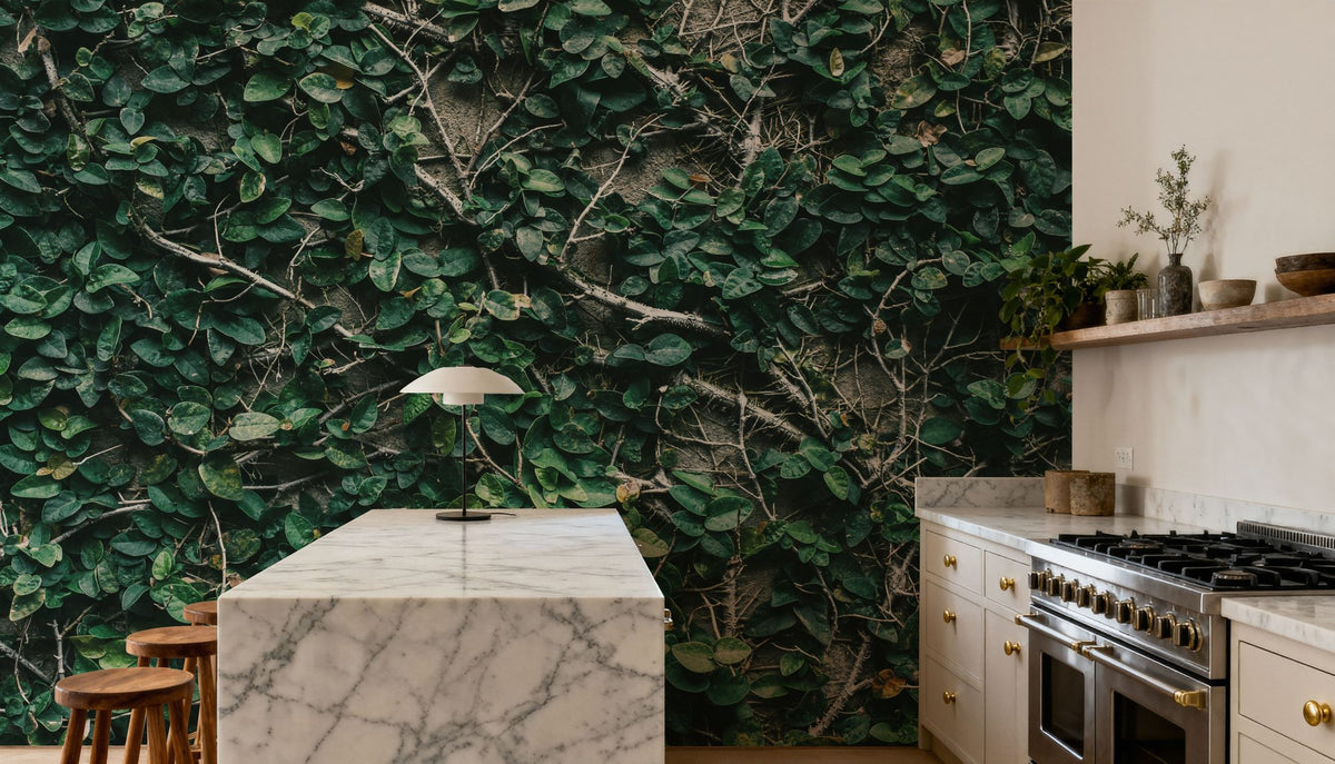 Ivy Leaves Mural Wallpaper - room preview 02
