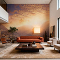 Mountain Twilight Village Mural Wallpaper - room preview 02