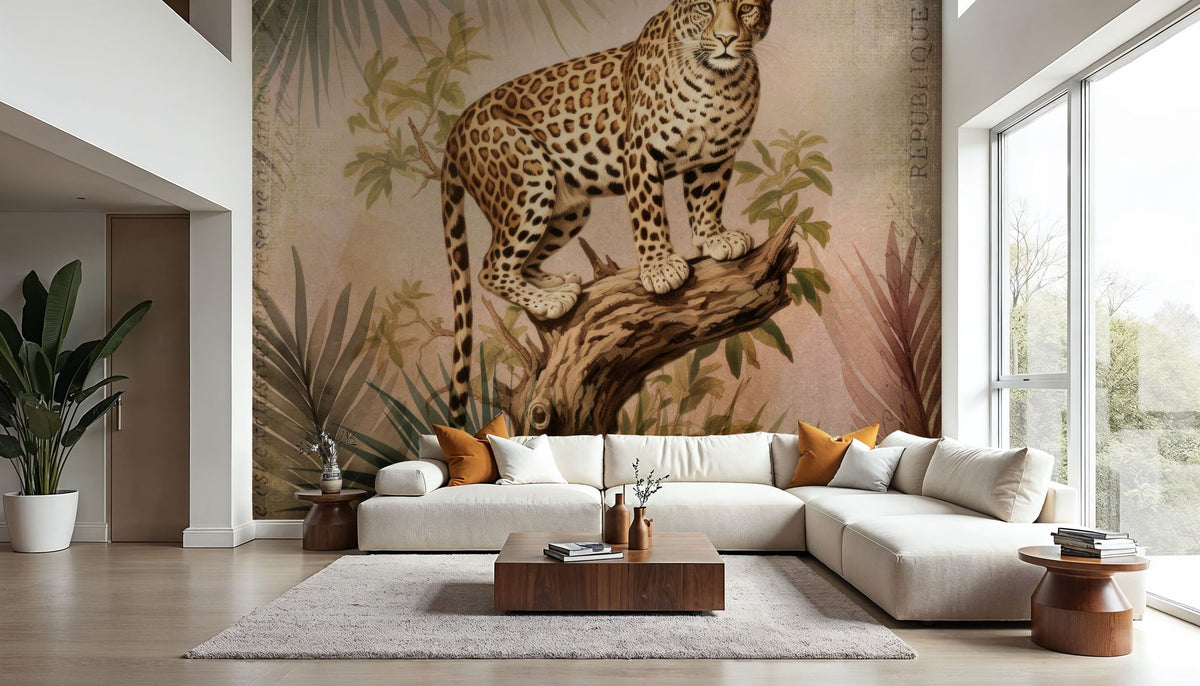 Cheetahs Exotic Jungle Mural Wallpaper - room preview 02