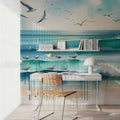 Serene Seascape Mural Wallpaper - room preview 02