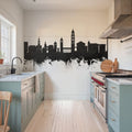 Split Croatia Skyline Black & White Mural Wallpaper - room preview 02